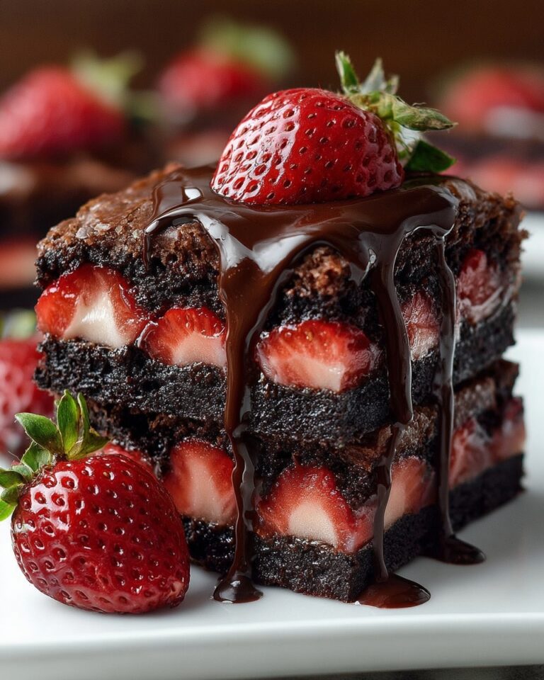Chocolate Covered Strawberry Brownies Recipe