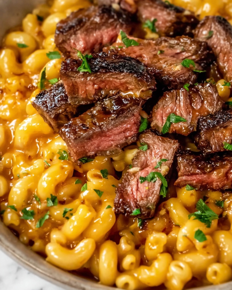 One-Pot Smoky Honey BBQ Steak Pasta Recipe - Recipe Image