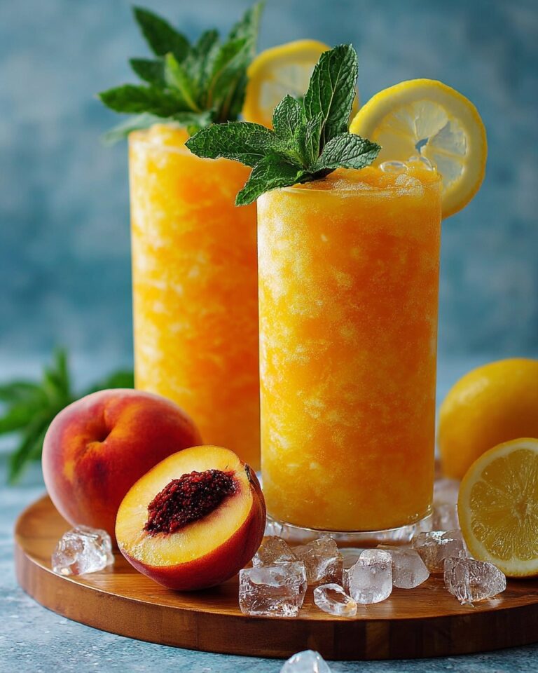 Frozen Peach Lemonade Slushie: The Ultimate Summer Cooler Recipe