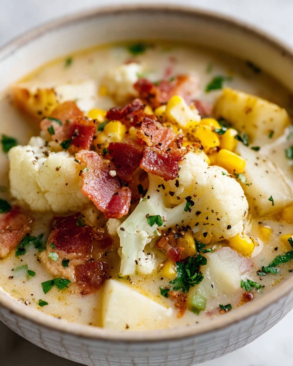 Slow Cooker Cauliflower Corn Chowder Recipe - Recipe Image