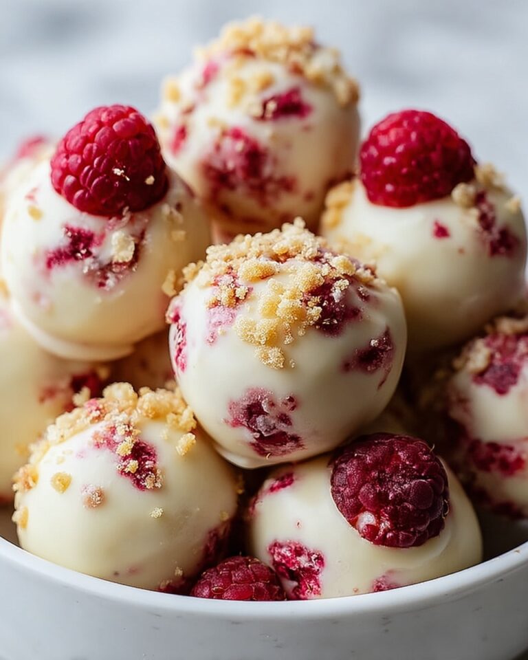 White Chocolate Raspberry Cheesecake Balls Recipe