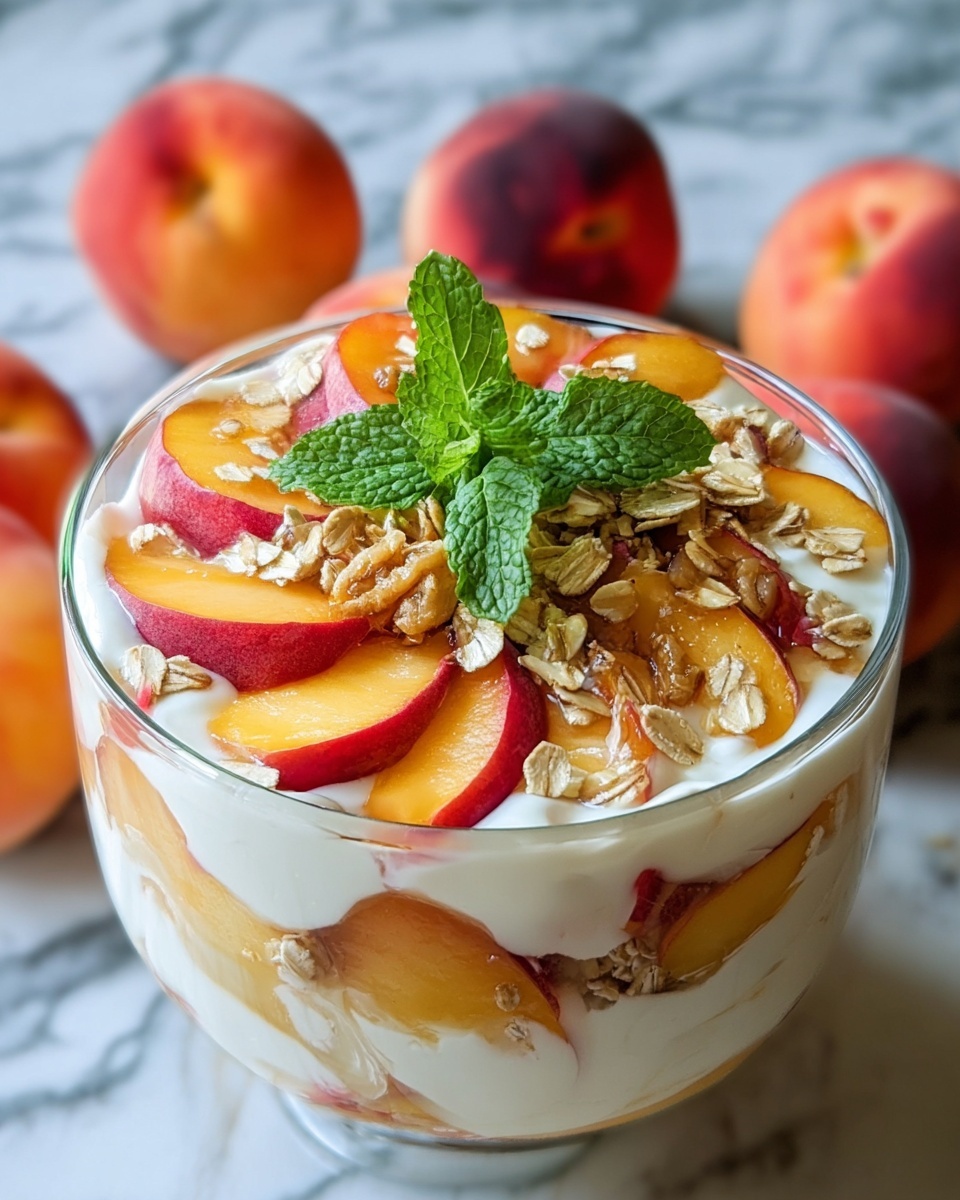 Peach Cobbler Cheesecake Fruit Salad Recipe - Recipe Image