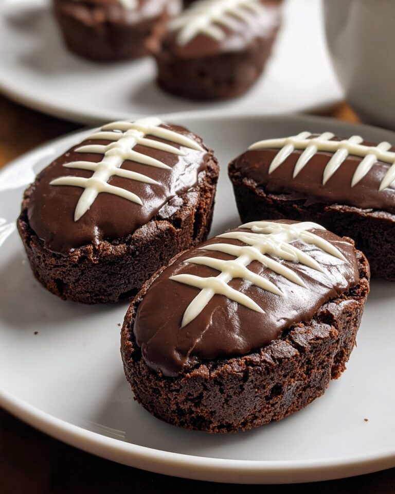 Fudgy Football Brownies Recipe