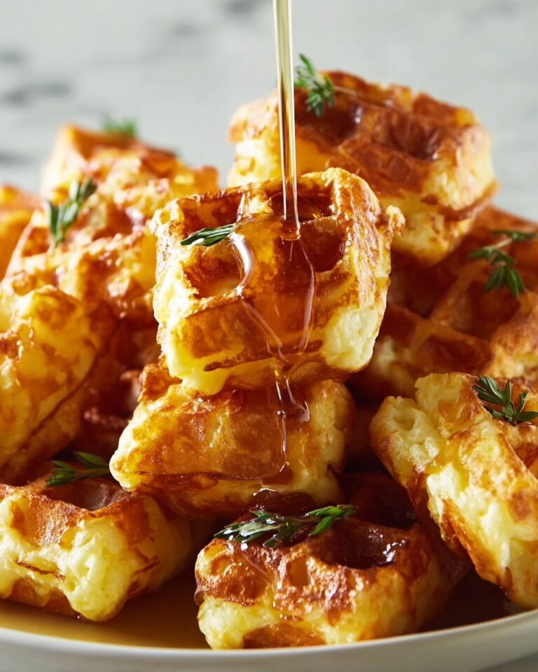 Cornbread Waffle Bites with Smoked Gouda and Honey Recipe