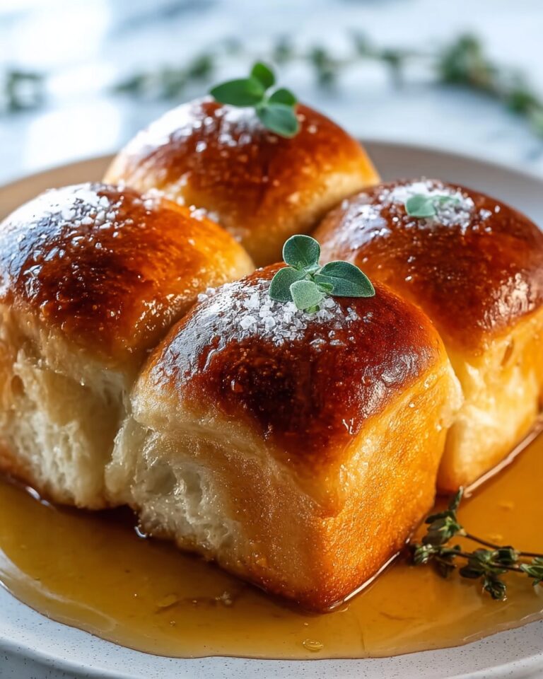 Salted Sage Honey Butter Brioche Rolls Recipe