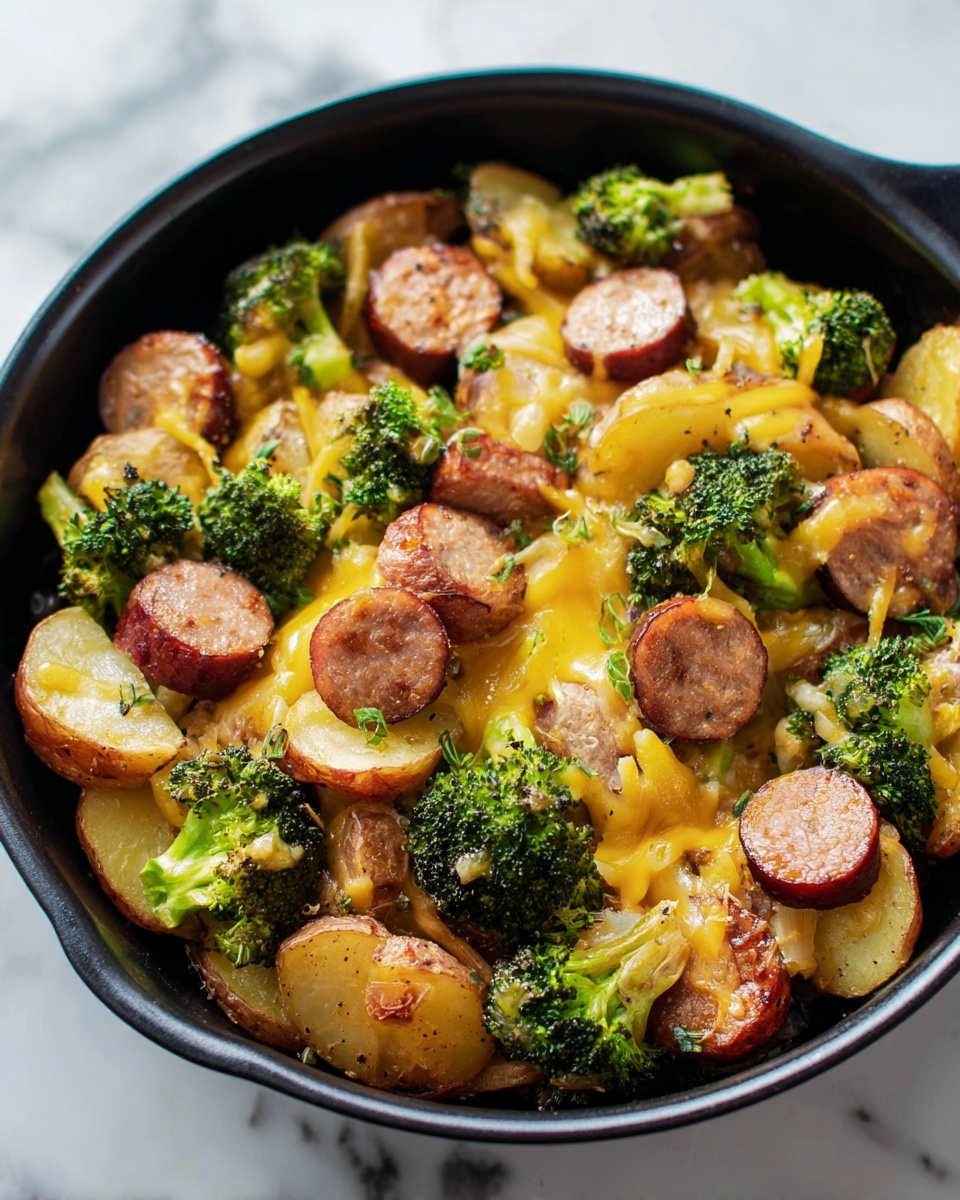 Sausage Potato Broccoli Skillet Recipe - Recipe Image