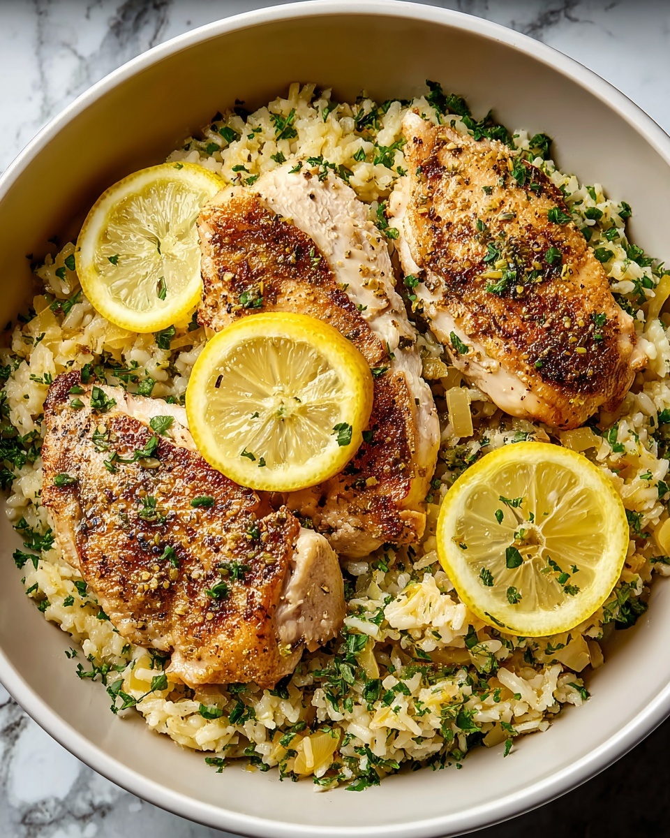 Slow Cooker Lemon Herb Chicken and Rice Recipe - Recipe Image
