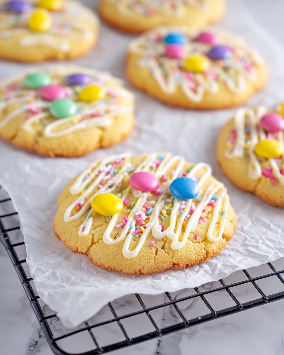 Pastel Candy-Centered Butter Cookies Recipe - Recipe Image