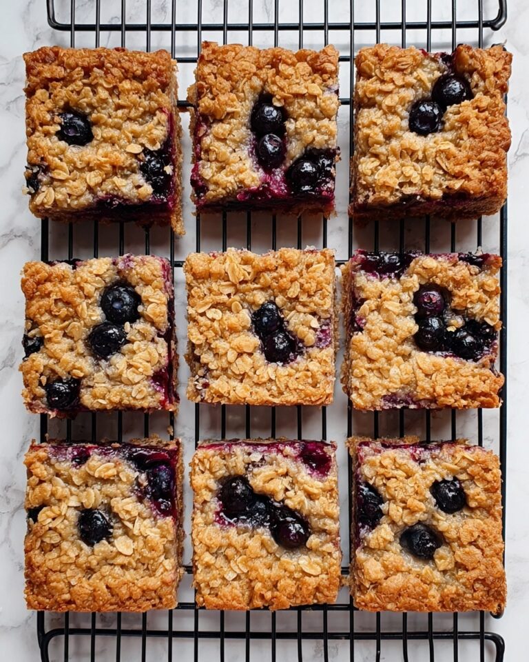 Blueberry Oatmeal Breakfast Bars Recipe