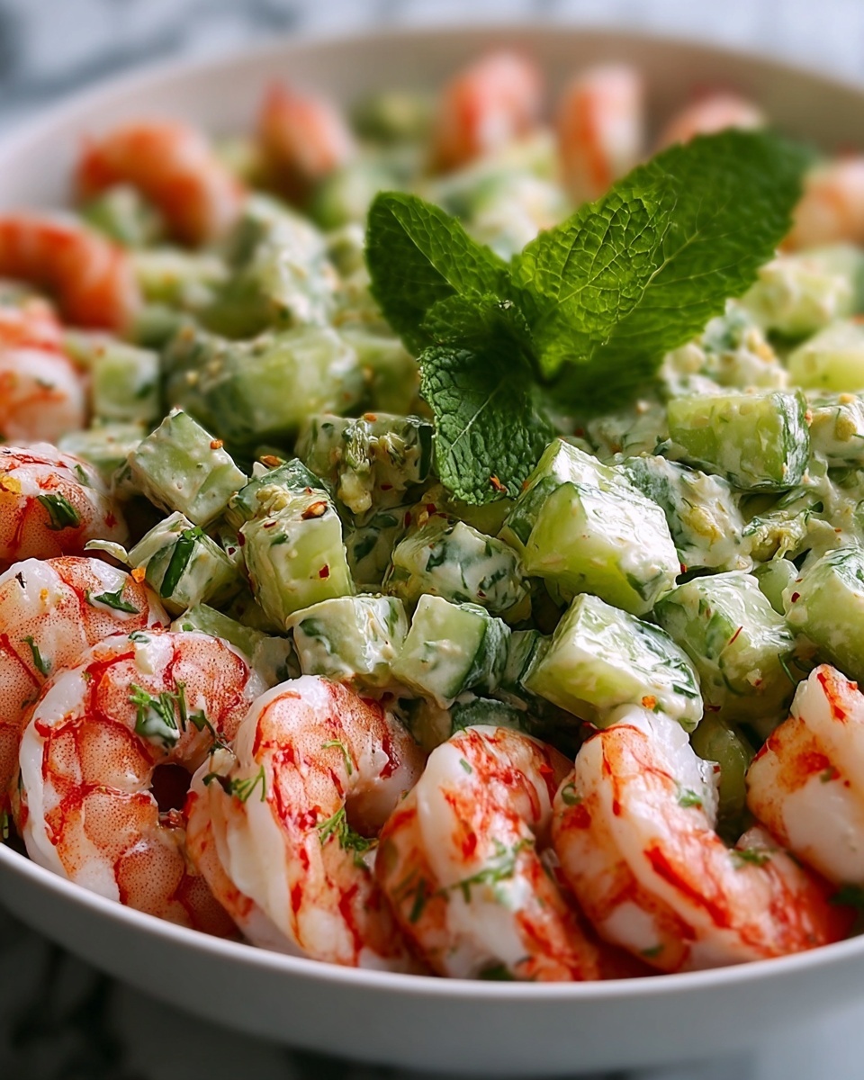 Creamy Cucumber Shrimp Salad Recipe - Recipe Image