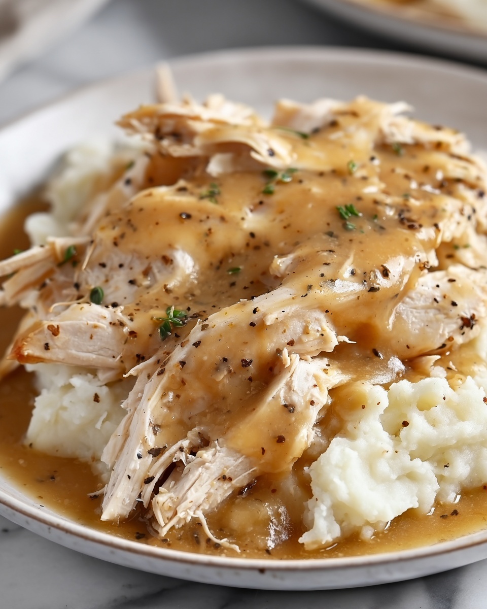 Slow Cooker Chicken and Gravy Recipe - Recipe Image