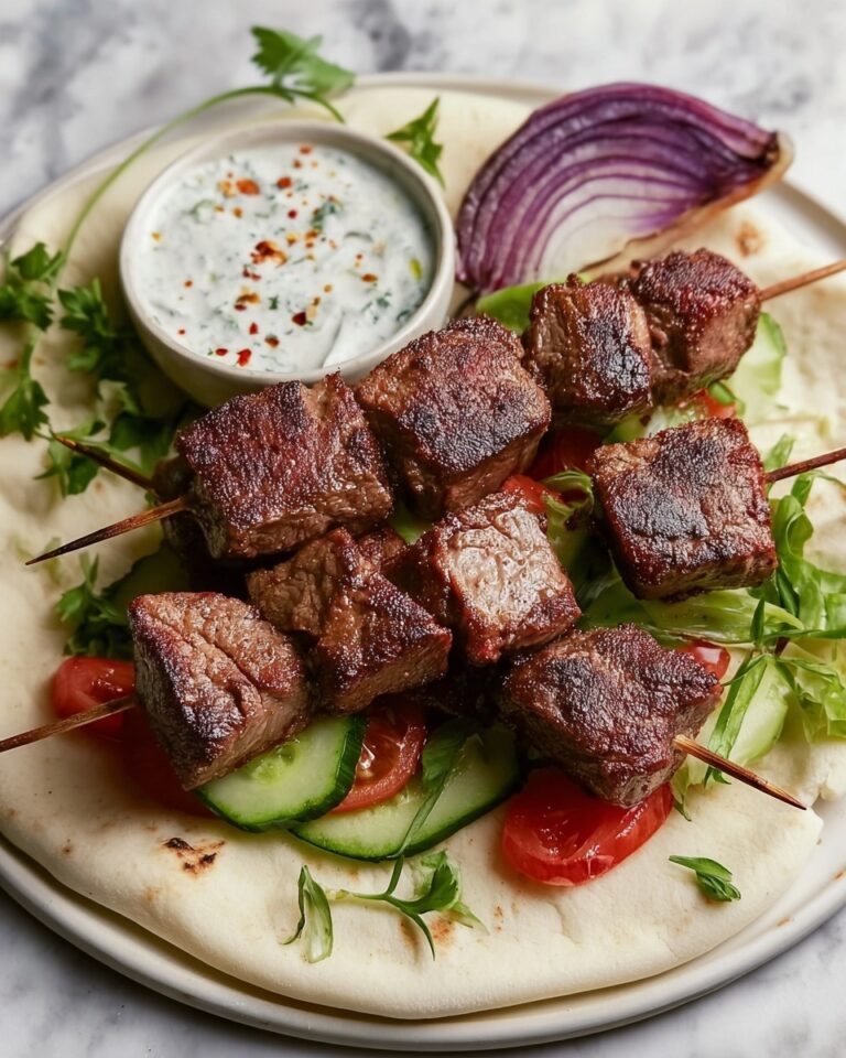 Greek Lamb Souvlaki and Homemade Pita Recipe