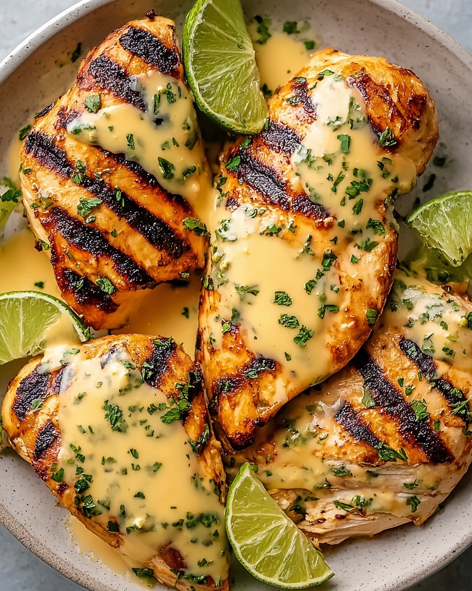 Grilled Salsa Verde Chicken with Pepper Jack Recipe - Recipe Image