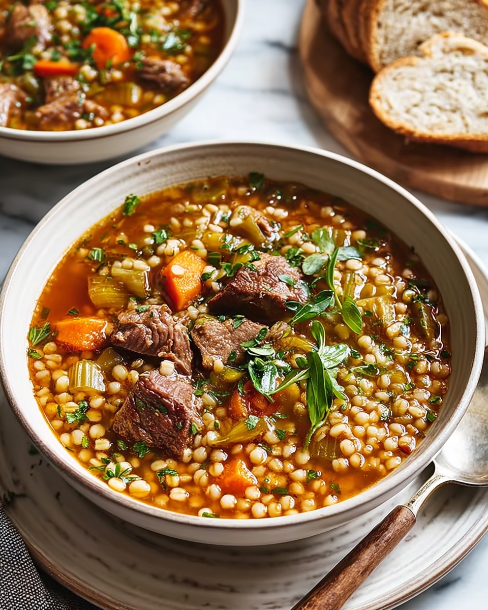 Hearty Beef Barley Soup Recipe - Recipe Image