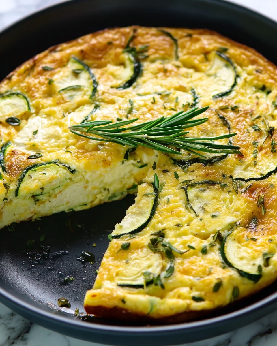 Zucchini & Cheddar Frittata Recipe - Recipe Image