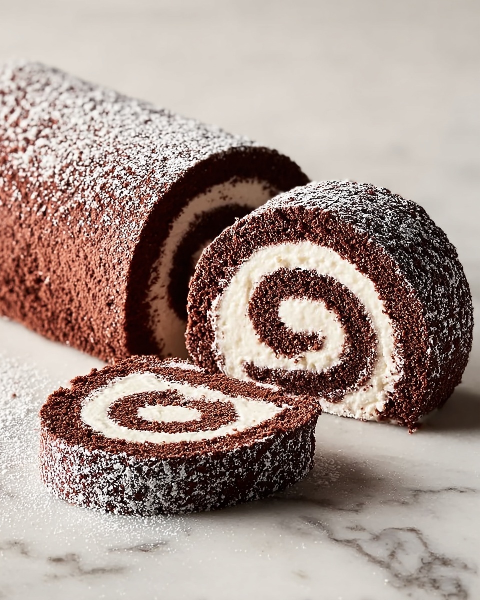 Chocolate Swiss Roll Recipe - Recipe Image
