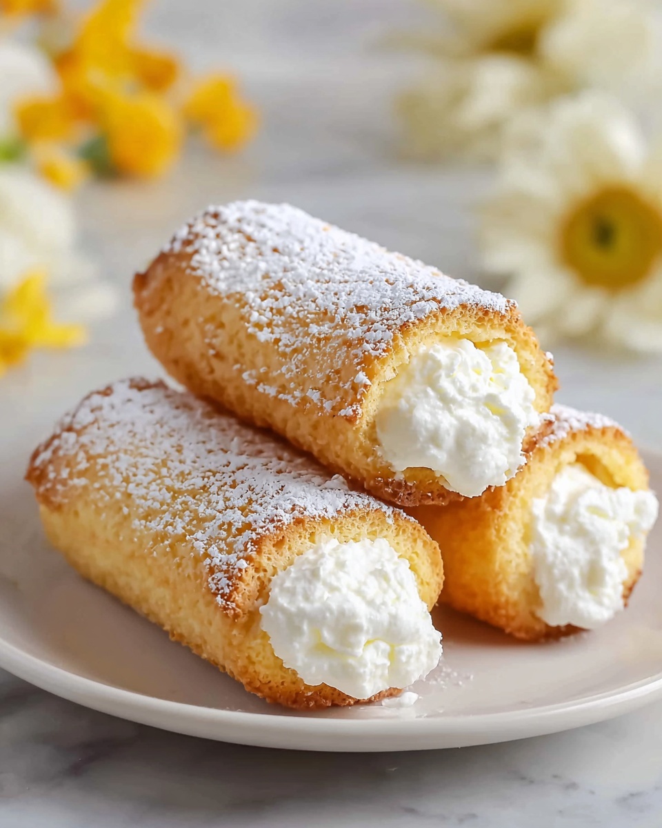 Homemade Twinkies Vanilla Cakes Recipe - Recipe Image