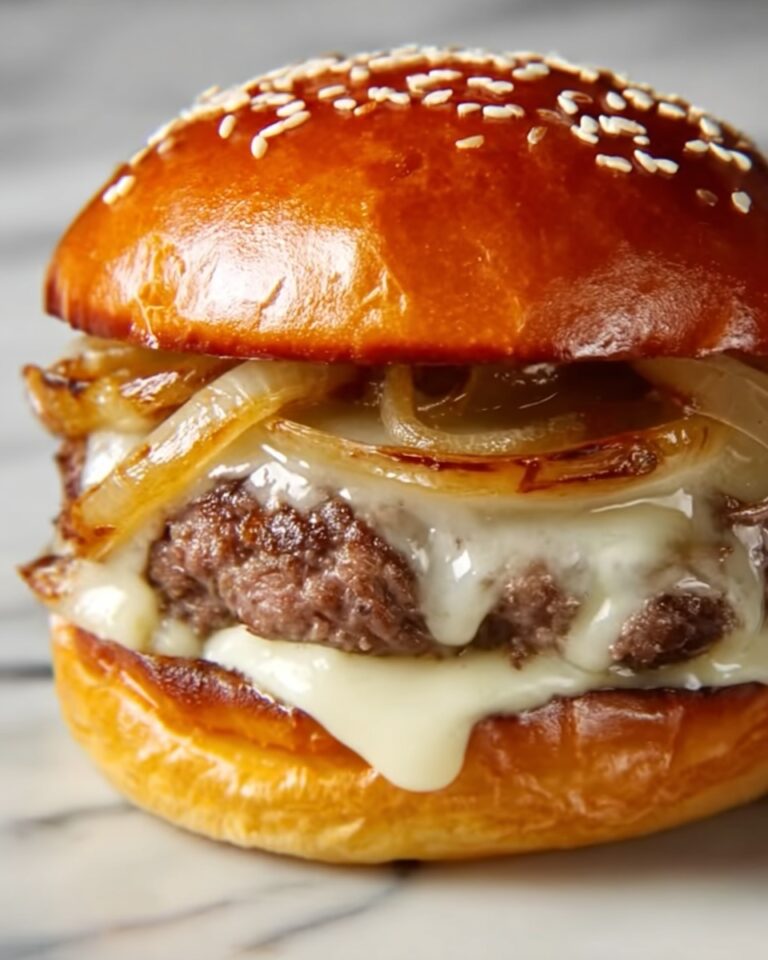 Gourmet French Onion Soup Burgers Recipe