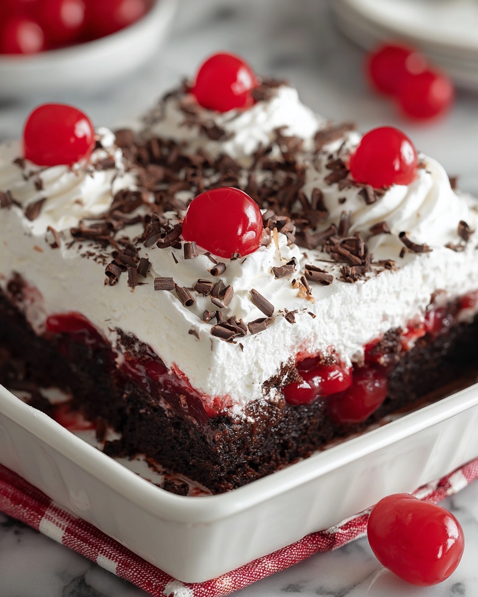 Black Forest Poke Cake Recipe - Recipe Image