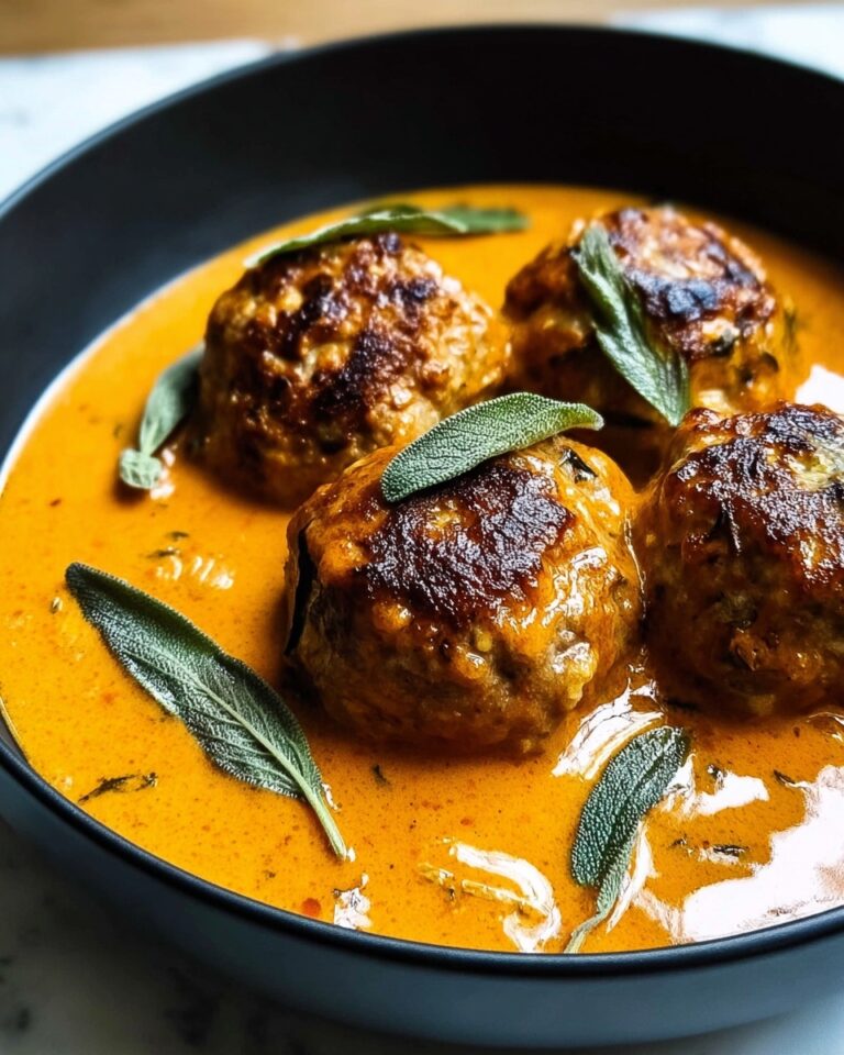 Turkey Meatballs in Pumpkin Sage Sauce Recipe