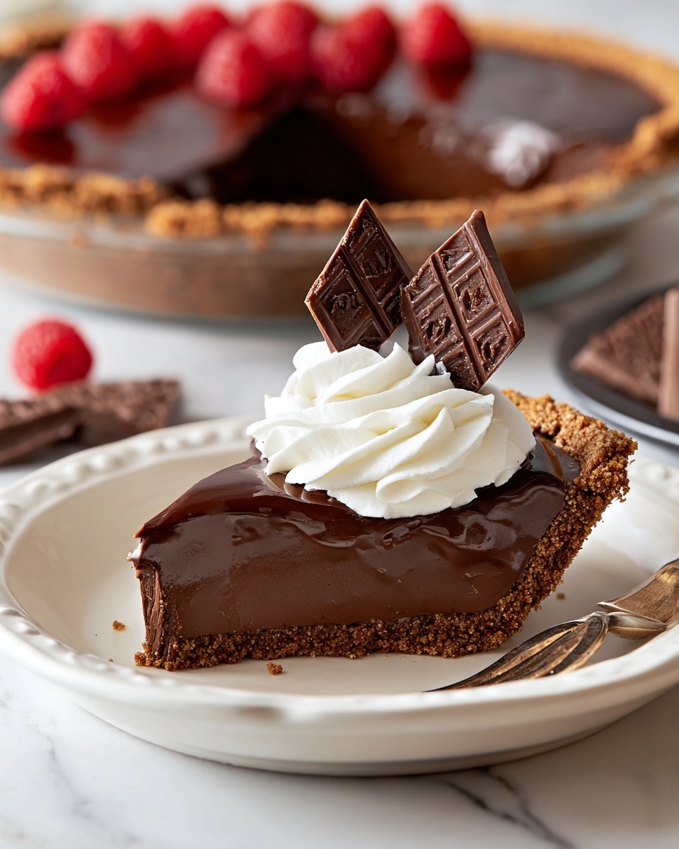 Keto Chocolate Pie Recipe - Recipe Image