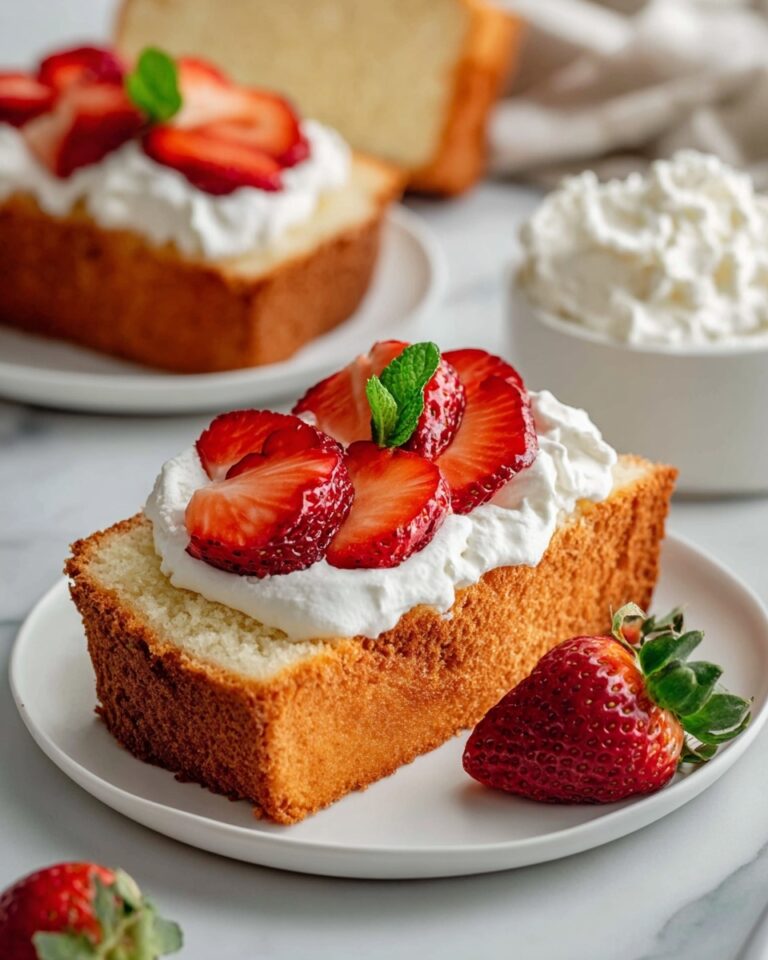 Strawberry Shortcake made with Pound Cake Recipe
