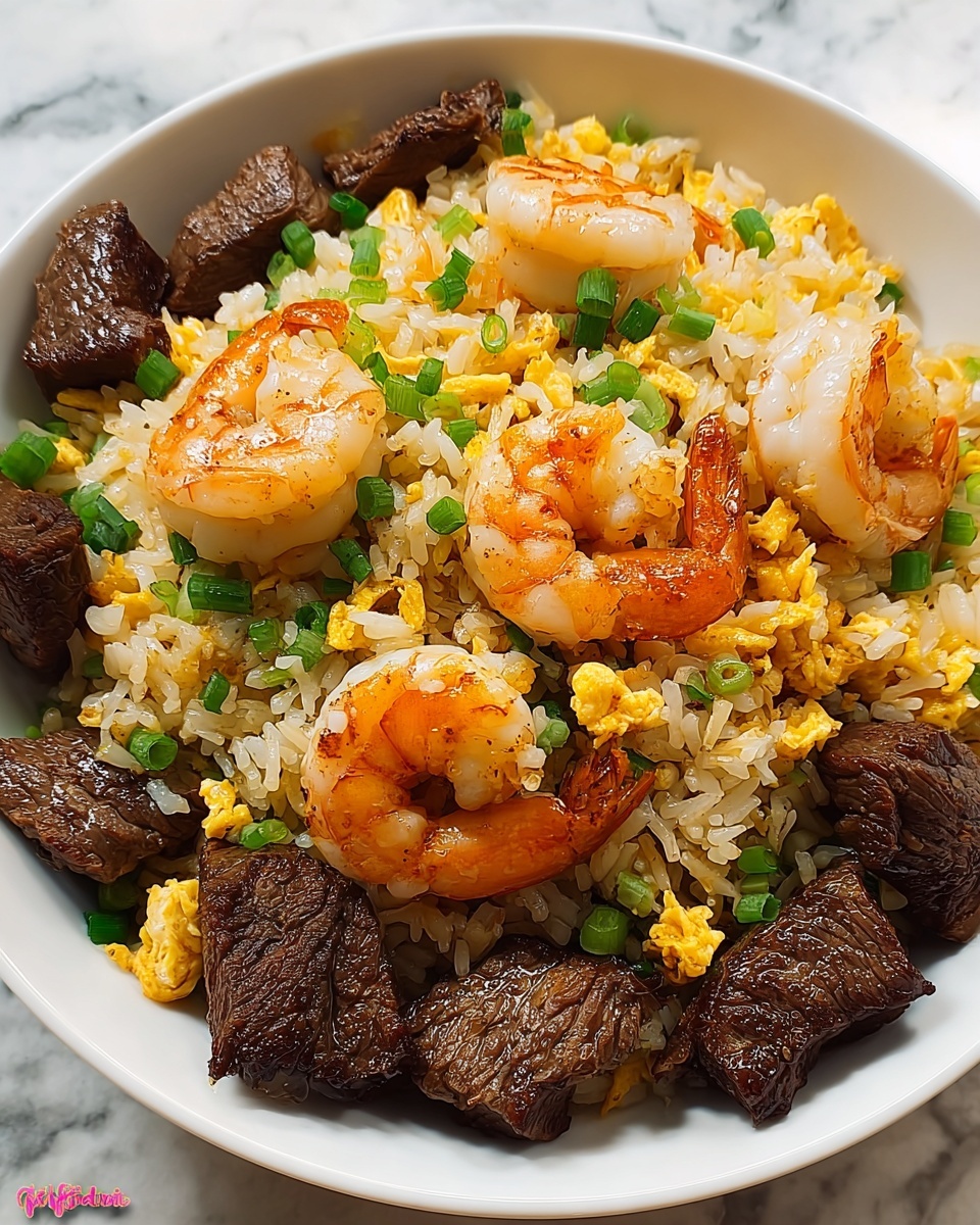Shrimp and Steak Fried Rice Recipe - Recipe Image