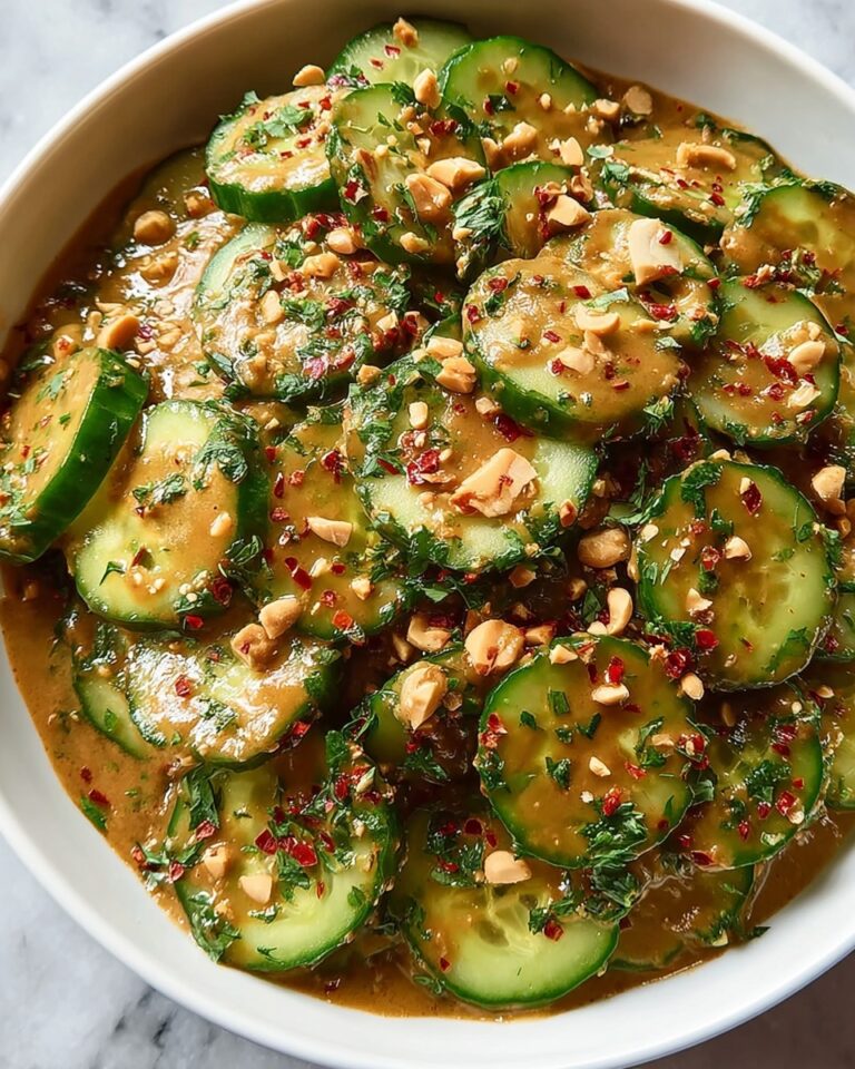 Cucumbers in Spicy Peanut Sauce Recipe