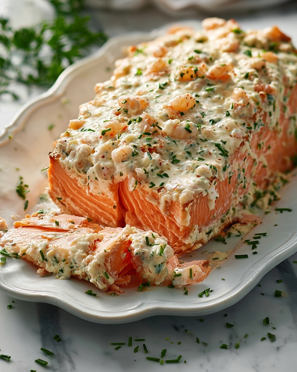 Crab & Shrimp Stuffed Salmon Recipe - Recipe Image