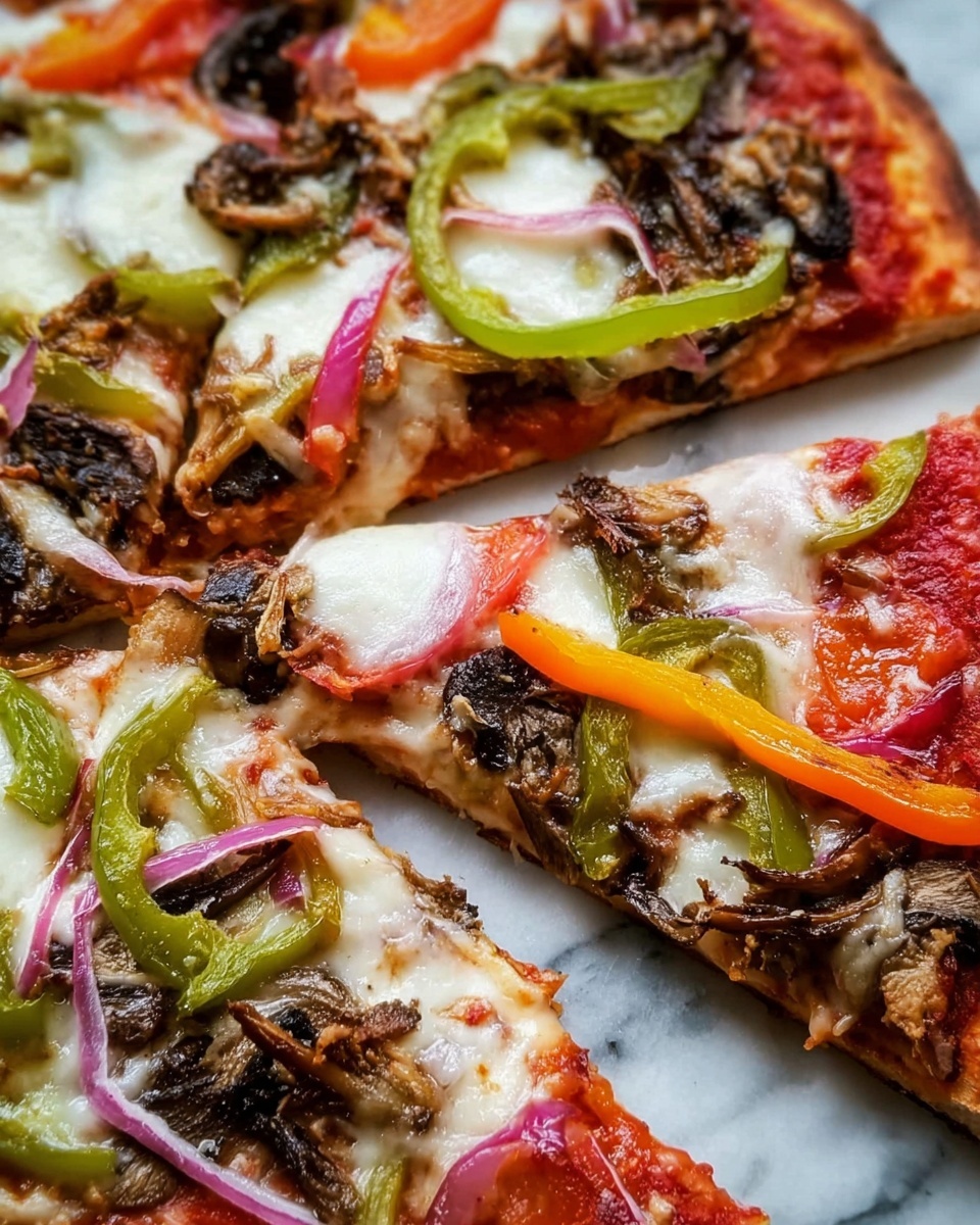 Veggie Pita Bread Pizza Recipe - Recipe Image