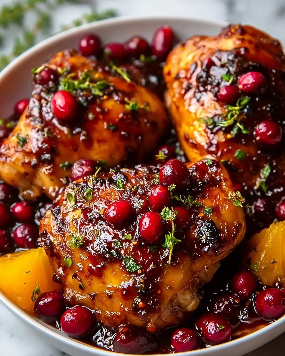 Sweet & Tangy Cranberry Orange Roasted Chicken Recipe - Recipe Image