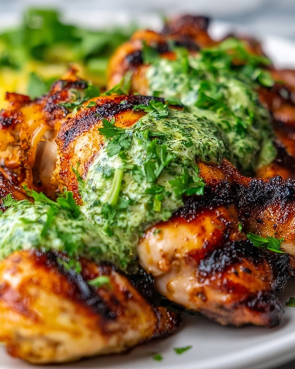 Peruvian Chicken with Green Sauce Recipe - Recipe Image