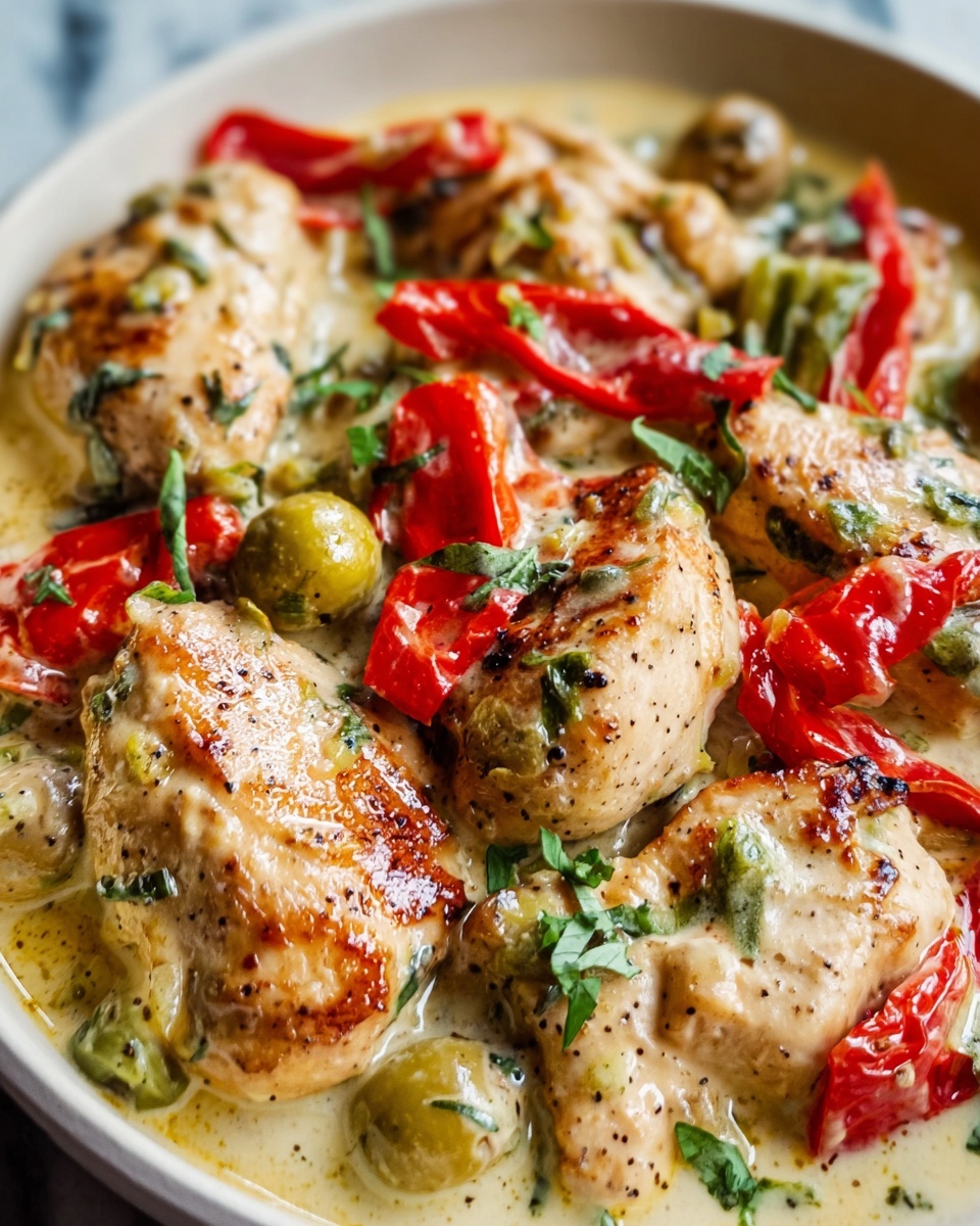 Creamy Pepperoncini Chicken Skillet Recipe Made Easy Recipe - Recipe Image
