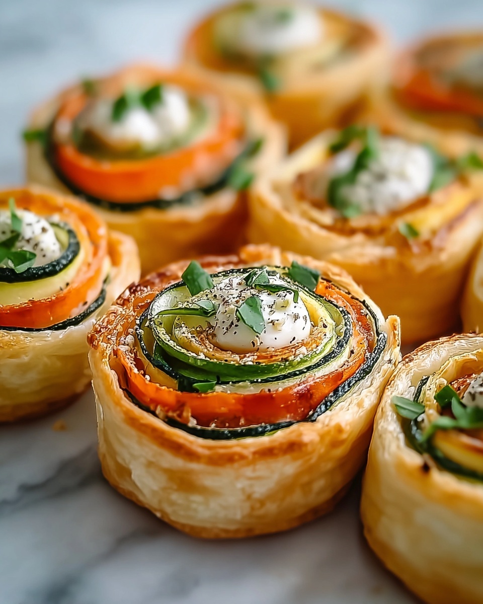 Veggie Pinwheels with Cream Cheese Recipe - Recipe Image