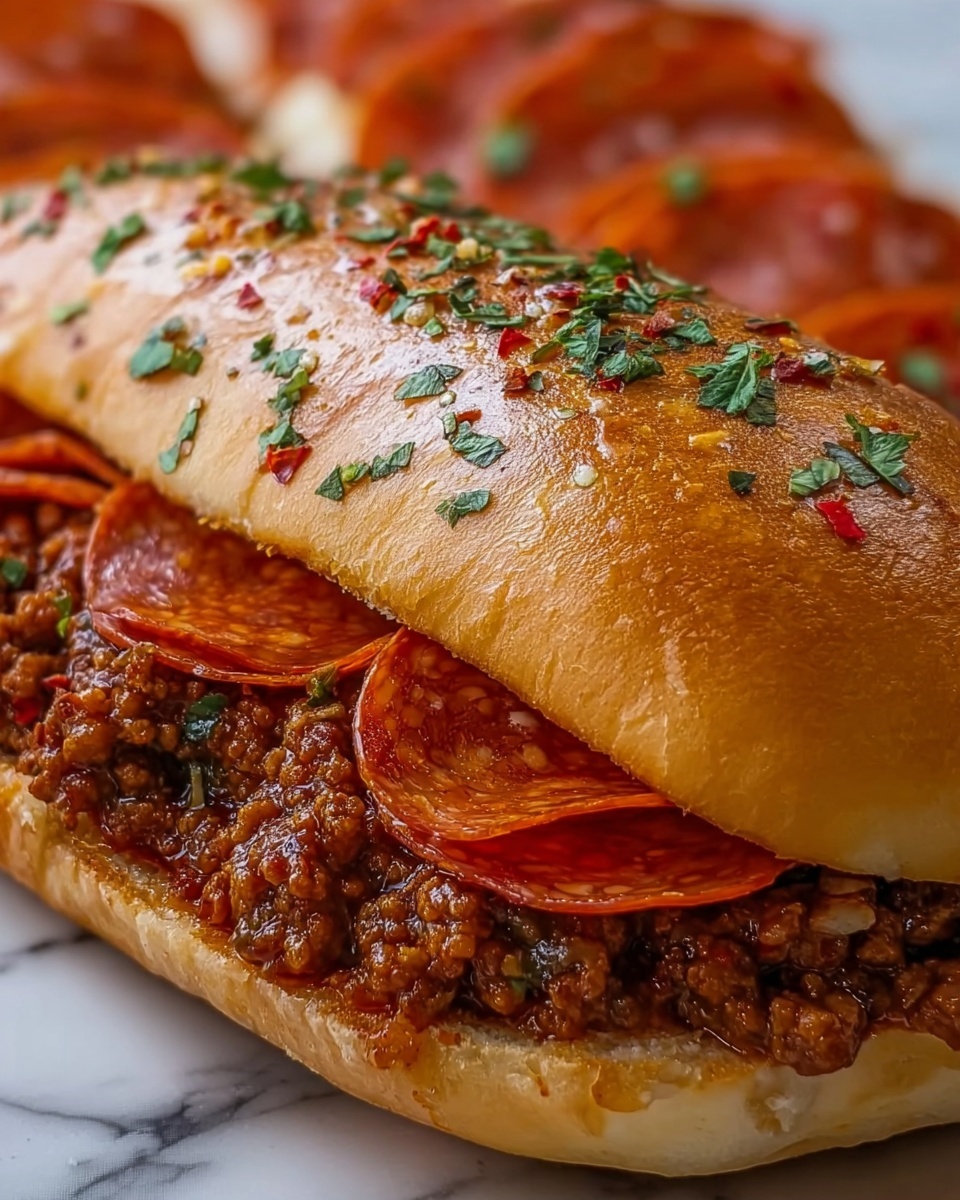 Pepperoni Pizza Sloppy Joes Recipe - Recipe Image