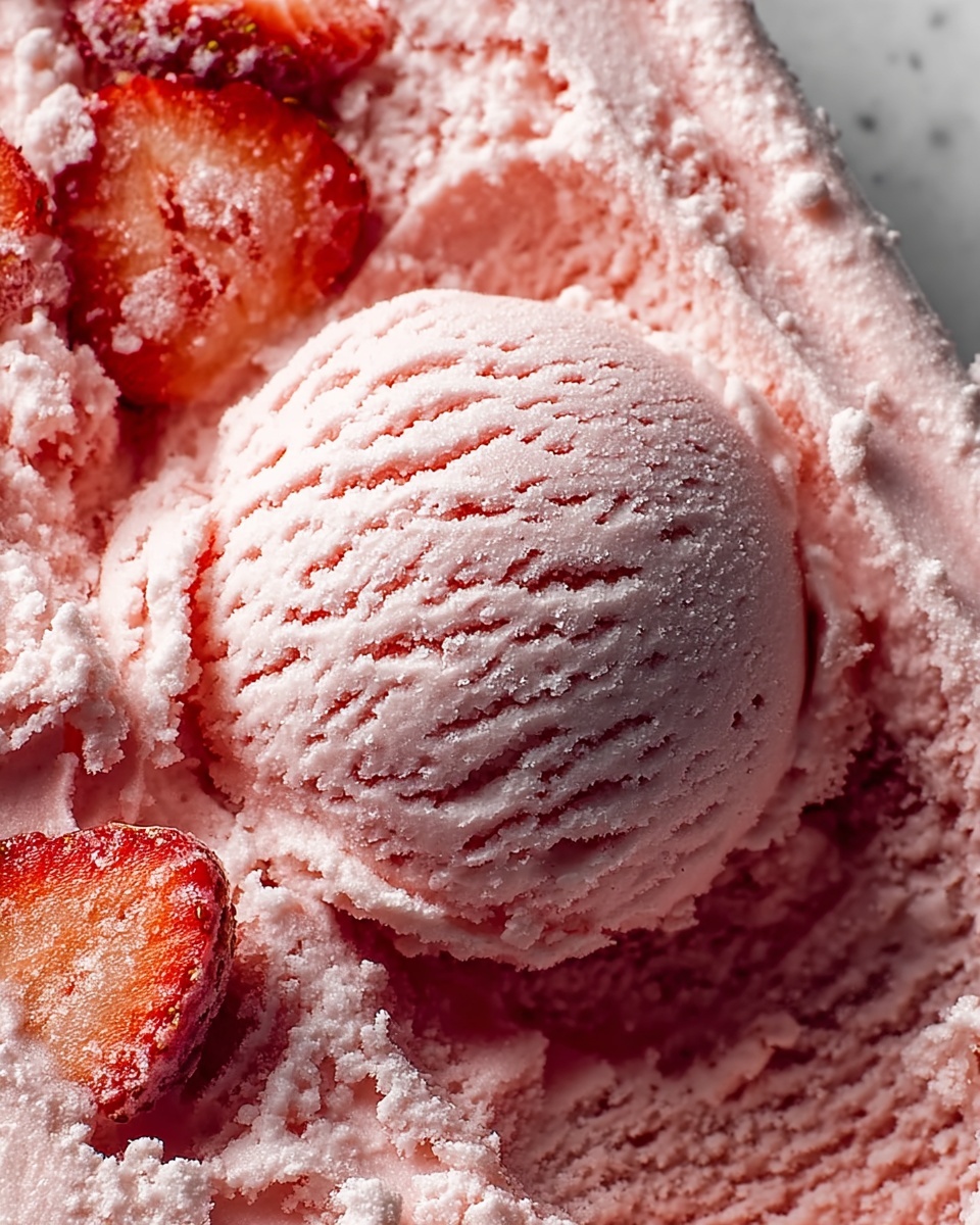No Churn Strawberry Ice Cream Recipe - Recipe Image