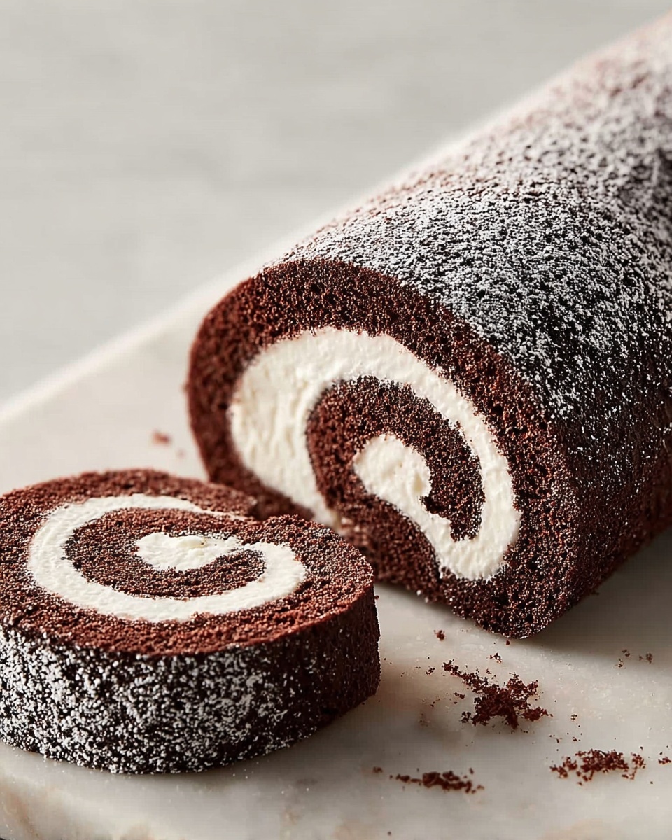 Chocolate Swiss Roll Recipe - Recipe Image