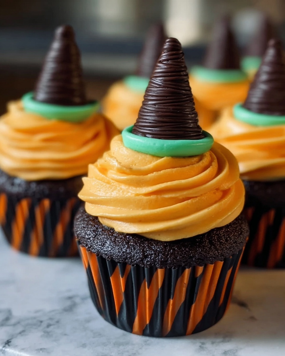 Spooky Witch Hat Cupcakes Delight Recipe - Recipe Image