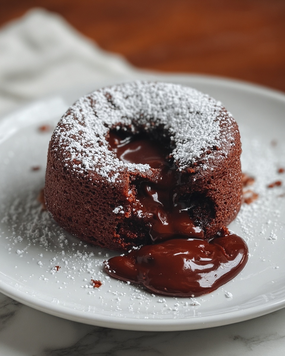 Protein Lava Cake (Gluten Free, Low Sugar) Recipe - Recipe Image