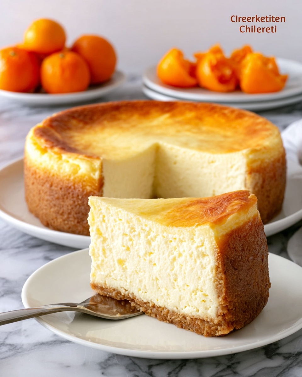 Orange or Clementine Ricotta Cheesecake Recipe - Recipe Image