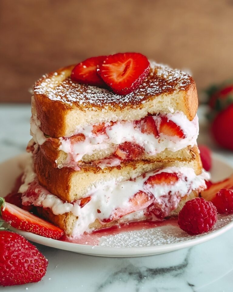 Strawberry Cheesecake Stuffed French Toast Recipe