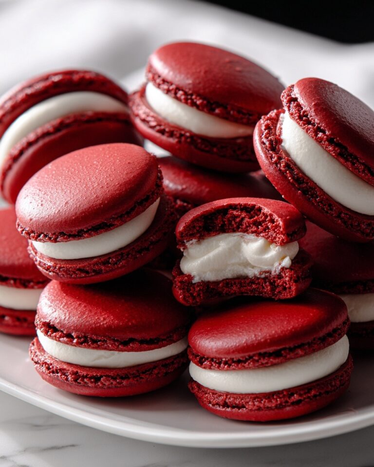 Red Velvet Macarons with Mascarpone Filling Recipe