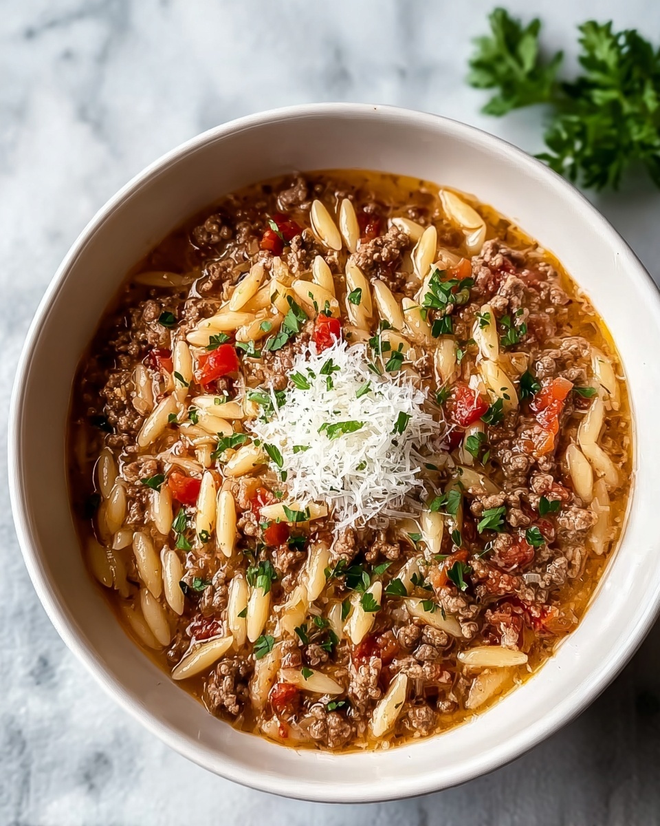 Savory Ground Beef Orzo: An Incredible Ultimate Recipe for 5-Star Meals Recipe - Recipe Image