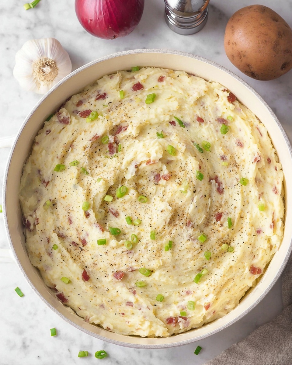 Steakhouse Style Garlic Mashed Potatoes Recipe - Recipe Image