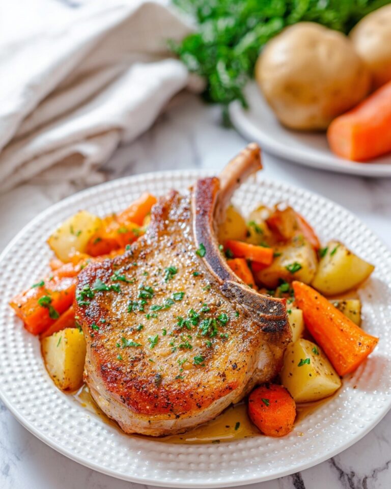Instant Pot Pork Chops with Carrots and Potatoes Recipe