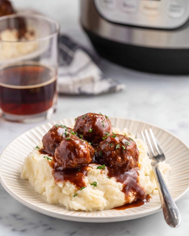 Crockpot Guinness Glazed Meatballs Recipe