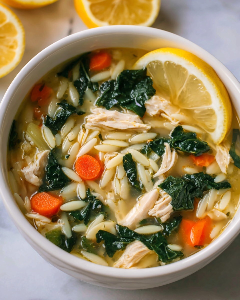 Lemon Chicken Orzo Soup Recipe - Recipe Image