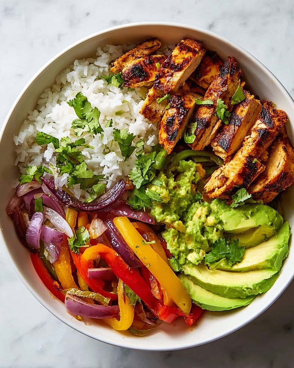 Simple Chicken Fajita Bowls Recipe - Recipe Image