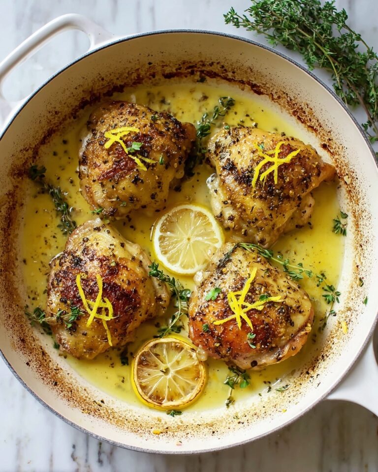 Crispy Lemon Chicken Thighs Recipe