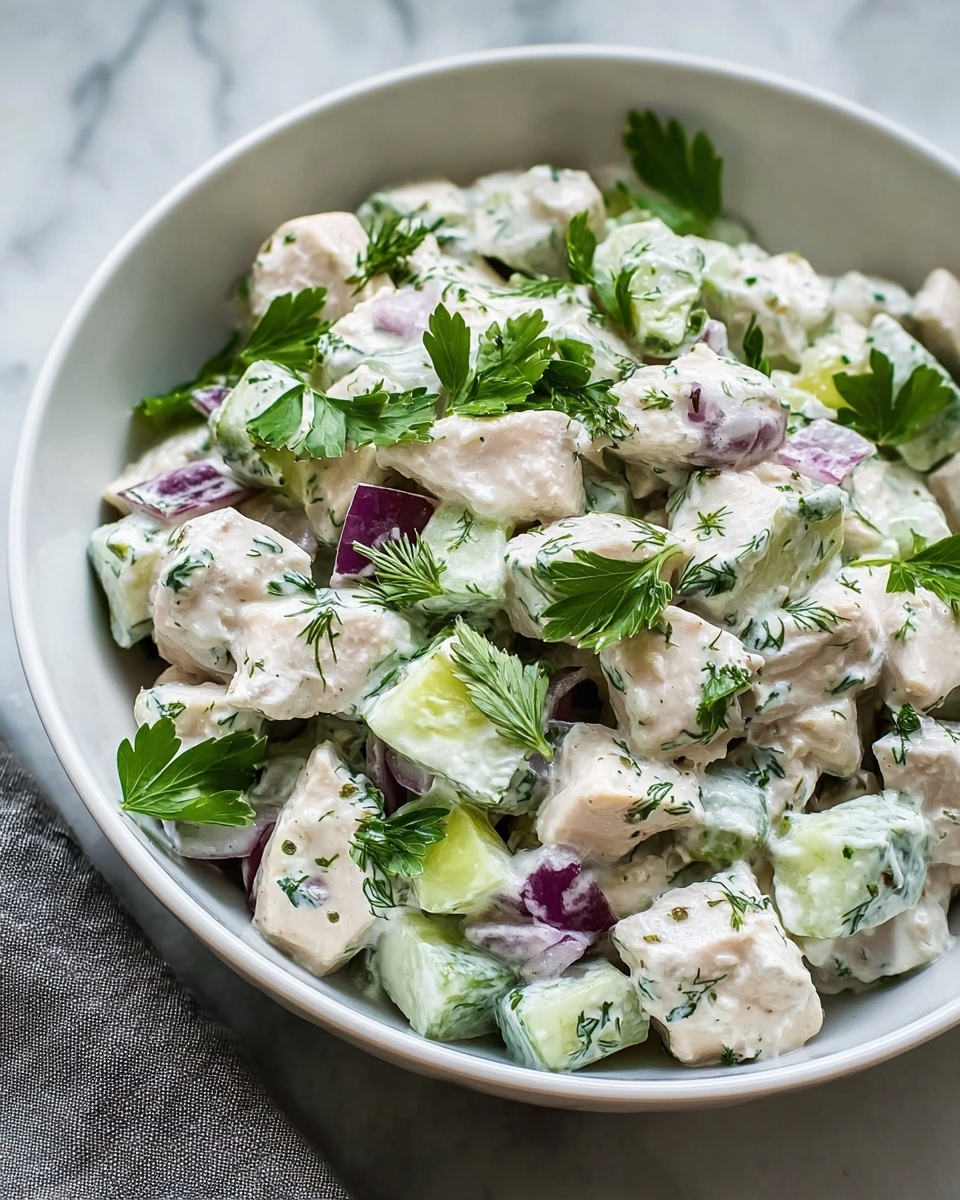 Creamy Herb Chicken Salad Recipe - Recipe Image